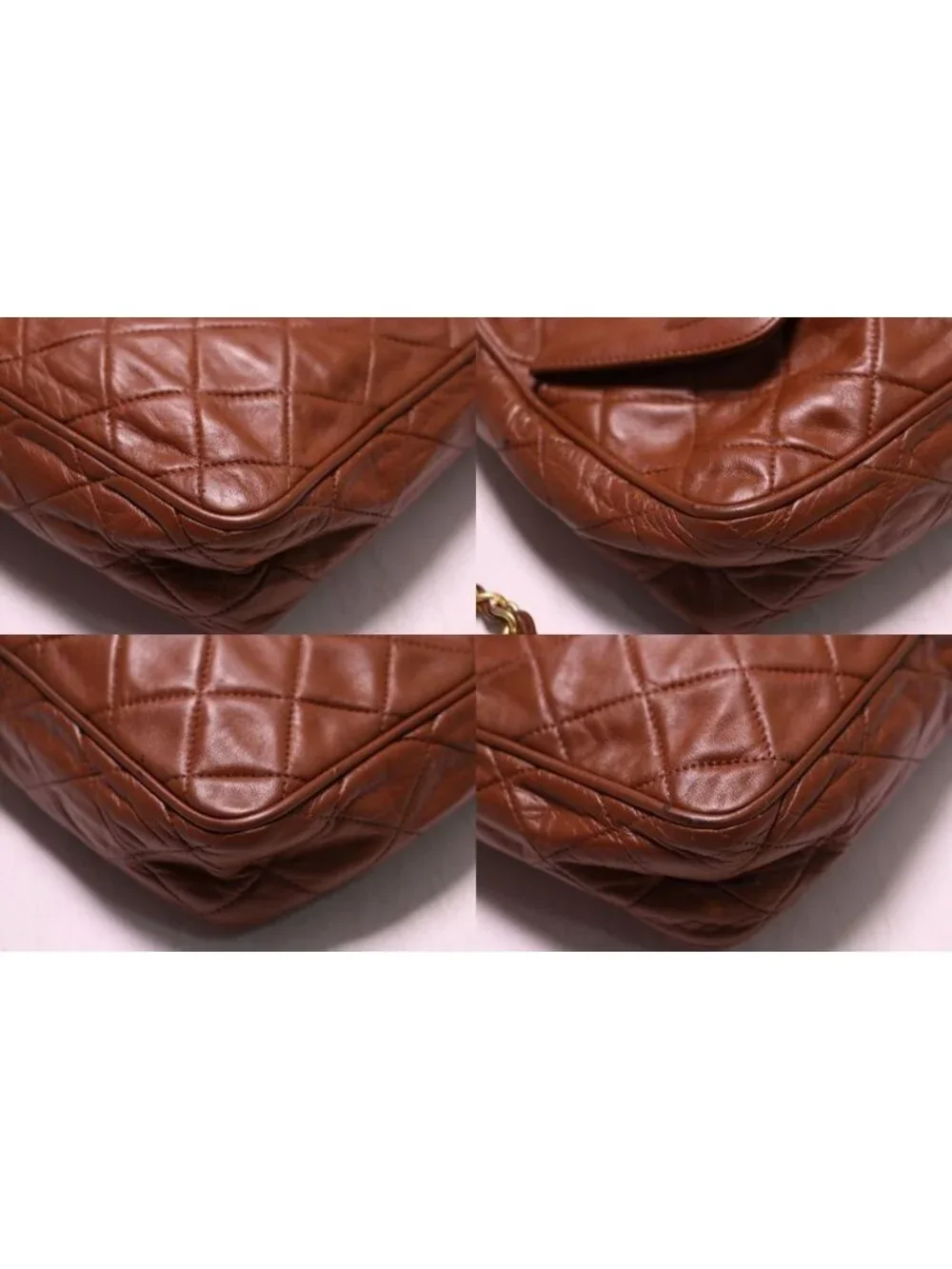 Chanel 0 Quilted Lambskin Chain Shoulder